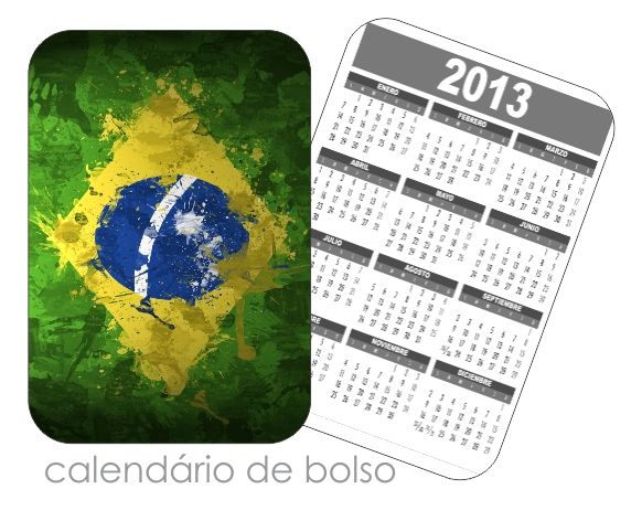 calendário de bolso 6,5 x 9,5 cm - 4/1